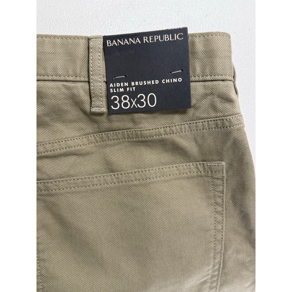 Banana Republic Aiden Brushed Chino Slim Fit Pants – Khaki – 38x30 NWT - Picture 5 of 12